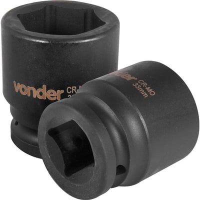 Soquete sextavado de impacto, encaixe de 3/4" x 33,0 mm