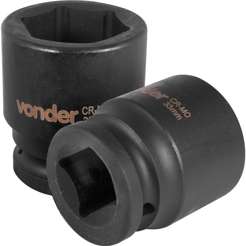 Soquete sextavado de impacto, encaixe de 3/4" x 33,0 mm