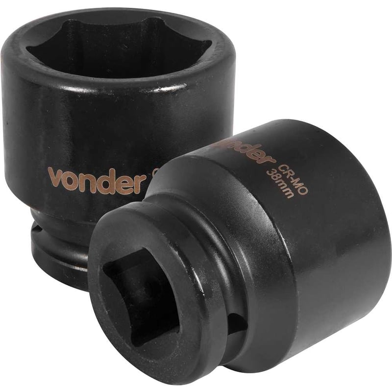 Soquete sextavado de impacto, encaixe de 3/4" x 38,0 mm