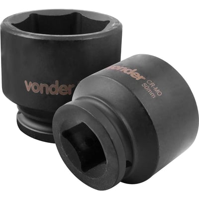 Soquete sextavado de impacto, encaixe de 3/4" x 50,0 mm