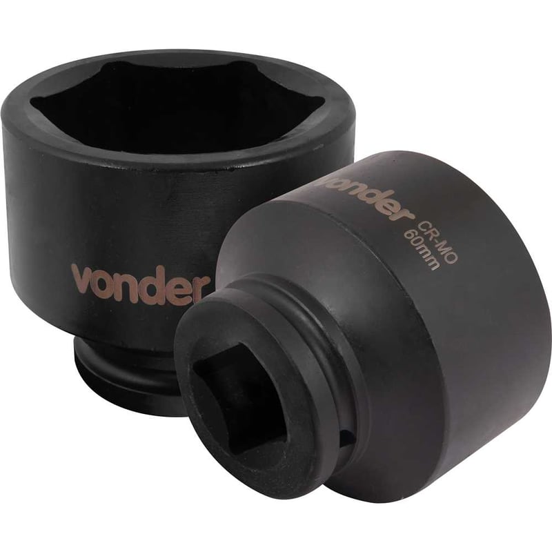 Soquete sextavado de impacto, encaixe de 3/4" x 60,0 mm