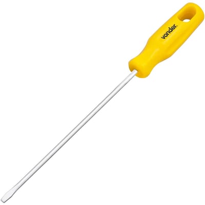 Chave de fenda 1/8" x 5", aço cromo vanádio, com ponta magnetizada
