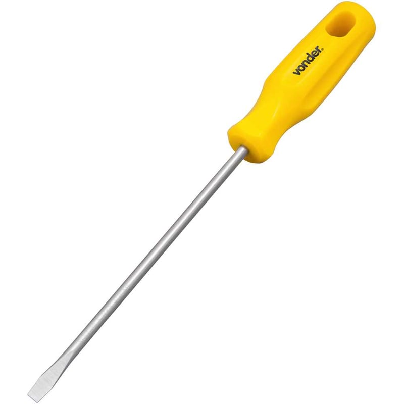 Chave de fenda 3/16" x 6", aço cromo vanádio, com ponta magnetizada