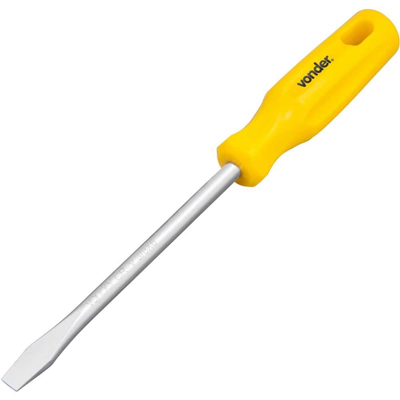 Chave de fenda 3/8" x 6", aço cromo vanádio, com ponta magnetizada
