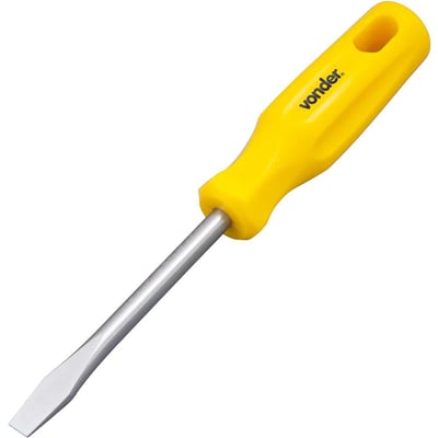 Chave de fenda 5/16" x 4", aço cromo vanádio, com ponta magnetizada