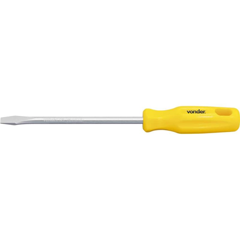 Chave de fenda 5/16" x 6", aço cromo vanádio, com ponta magnetizada
