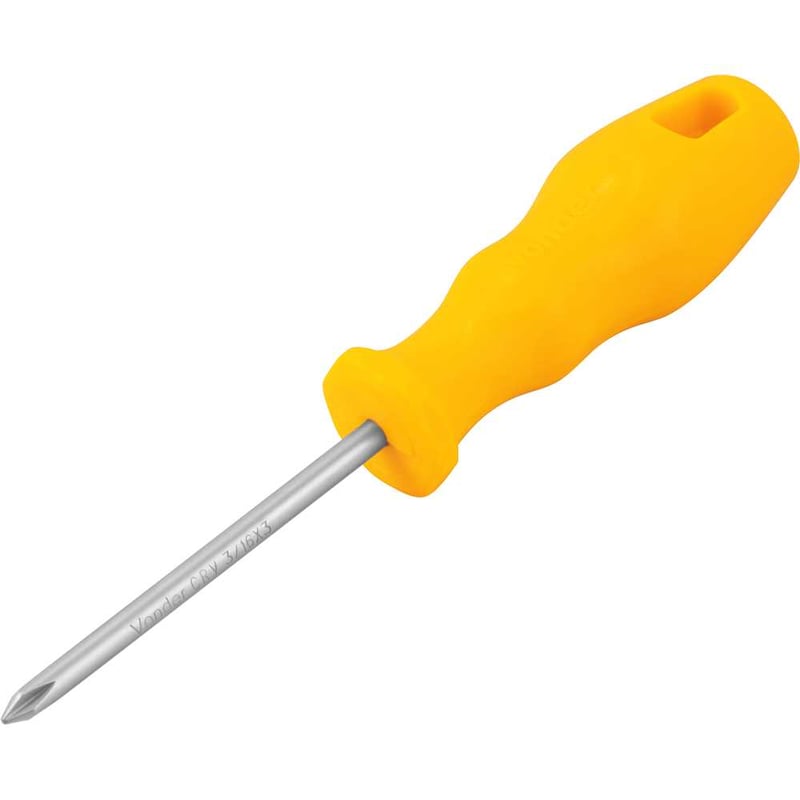 Chave phillips 3/16" x 3", aço cromo vanádio, com ponta magnetizada