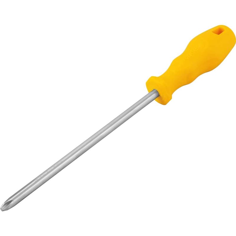 Chave phillips 3/8" x 8", aço cromo vanádio, com ponta magnetizada