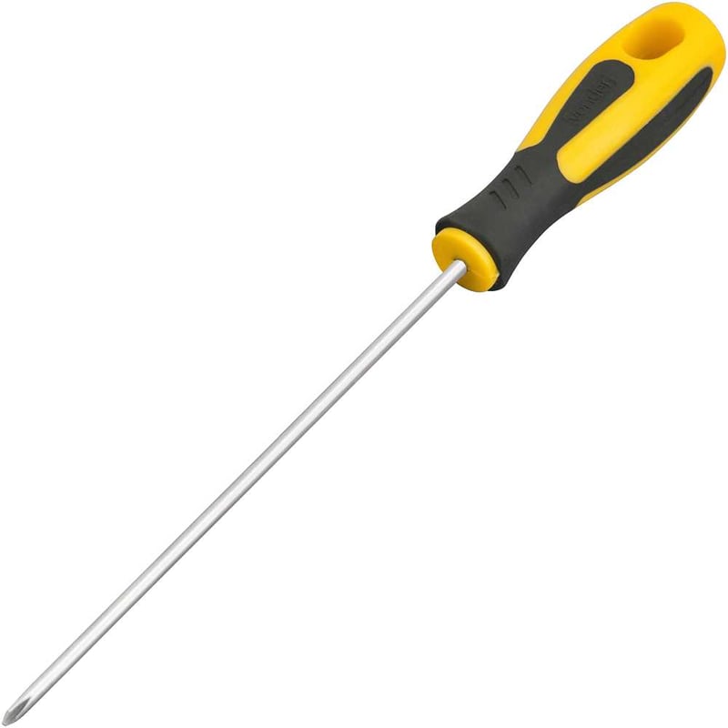 Chave phillips 1/8" x 5", aço cromo vanádio, cabo emborrachado, com ponta magnetizada VONDER PLUS