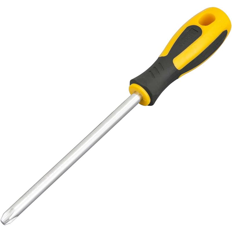 Chave phillips 3/8" x 6", aço cromo vanádio, cabo emborrachado, com ponta magnetizada VONDER PLUS