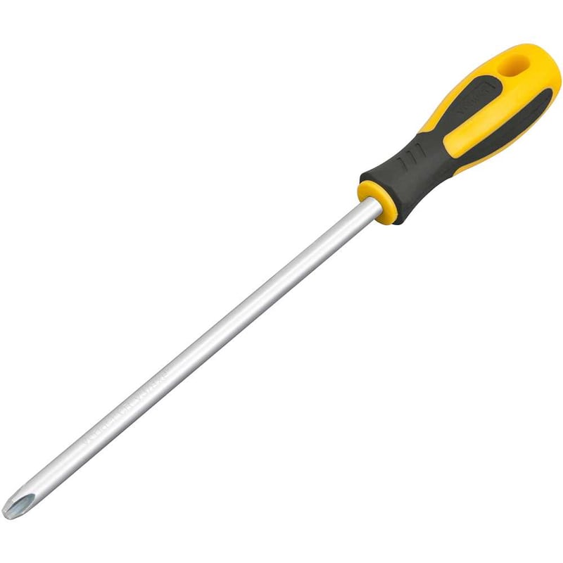 Chave phillips 3/8" x 8", aço cromo vanádio, cabo emborrachado, com ponta magnetizada VONDER PLUS