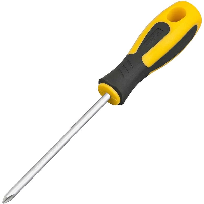 Chave phillips 3/16" x 4", aço cromo vanádio, cabo emborrachado, com ponta magnetizada VONDER PLUS