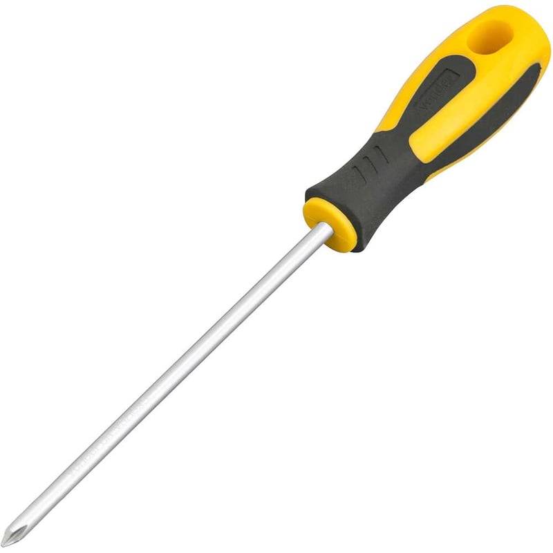 Chave phillips 3/16" x 5", aço cromo vanádio, cabo emborrachado, com ponta magnetizada VONDER PLUS