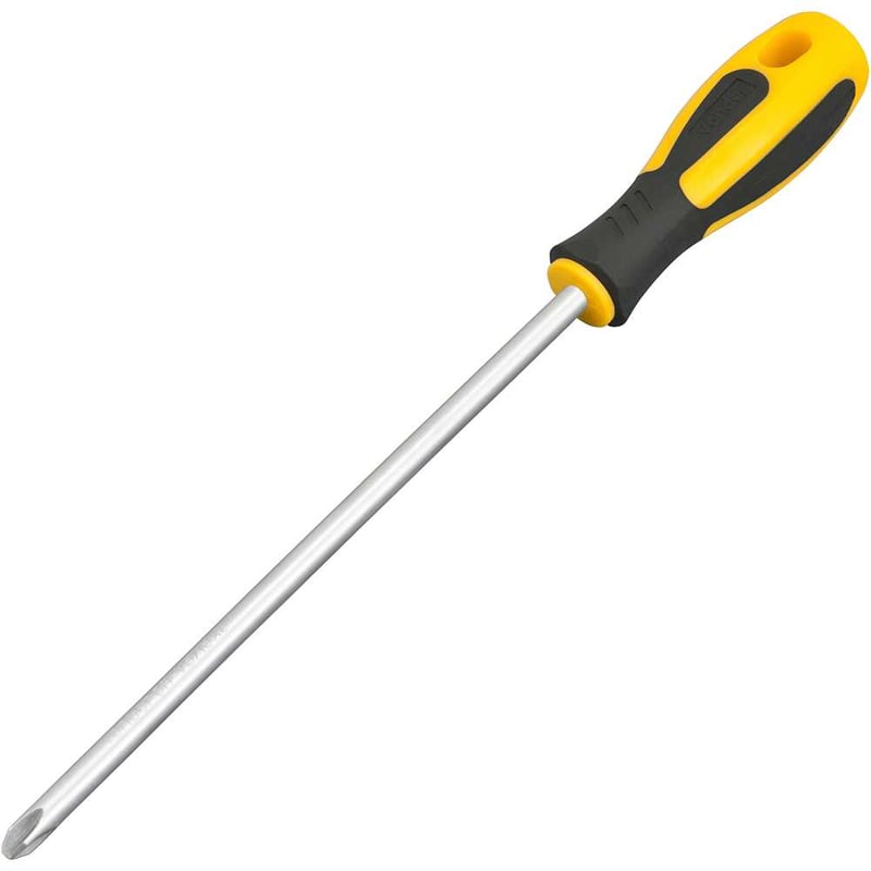 Chave phillips 5/16" x 8", aço cromo vanádio, cabo emborrachado, com ponta magnetizada VONDER PLUS