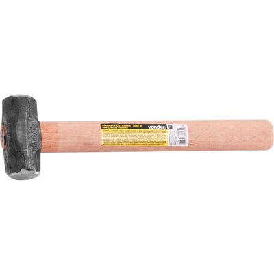 Marreta oitavada, 0,5 kg, com cabo de madeira