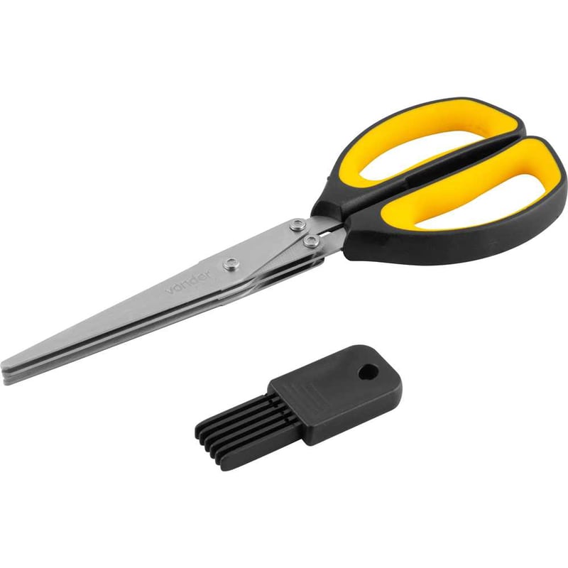 Tesoura multicamadas com 3 lâminas
