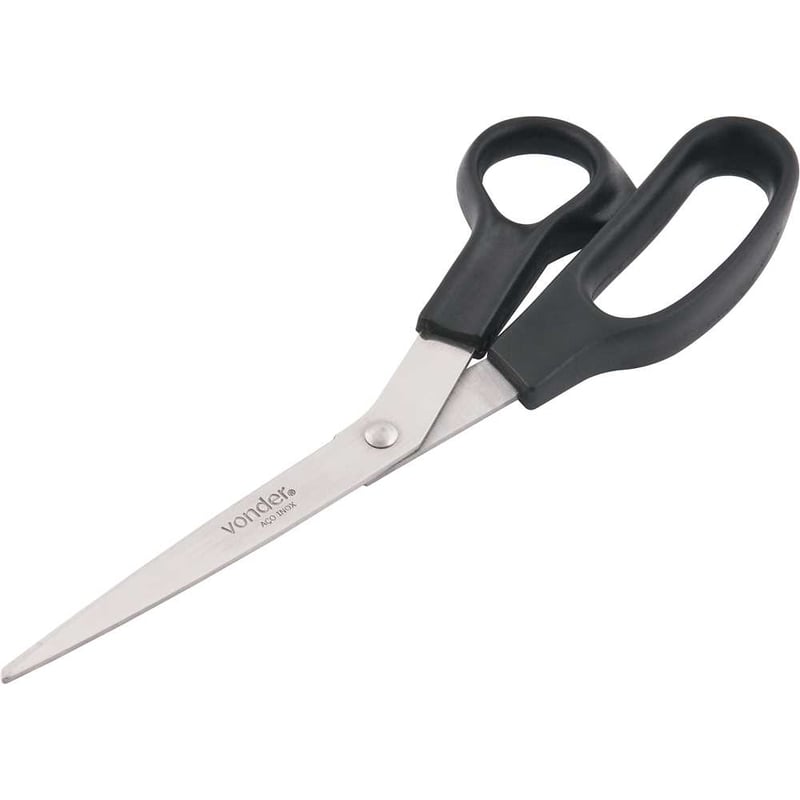 Tesoura multiuso curva, com cabo plástico, TC 215