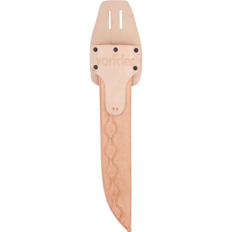 Bainha de couro fixa para facão 14"