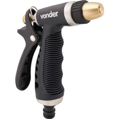 Esguicho metálico para jardim, tipo pistola, engate 1/2"