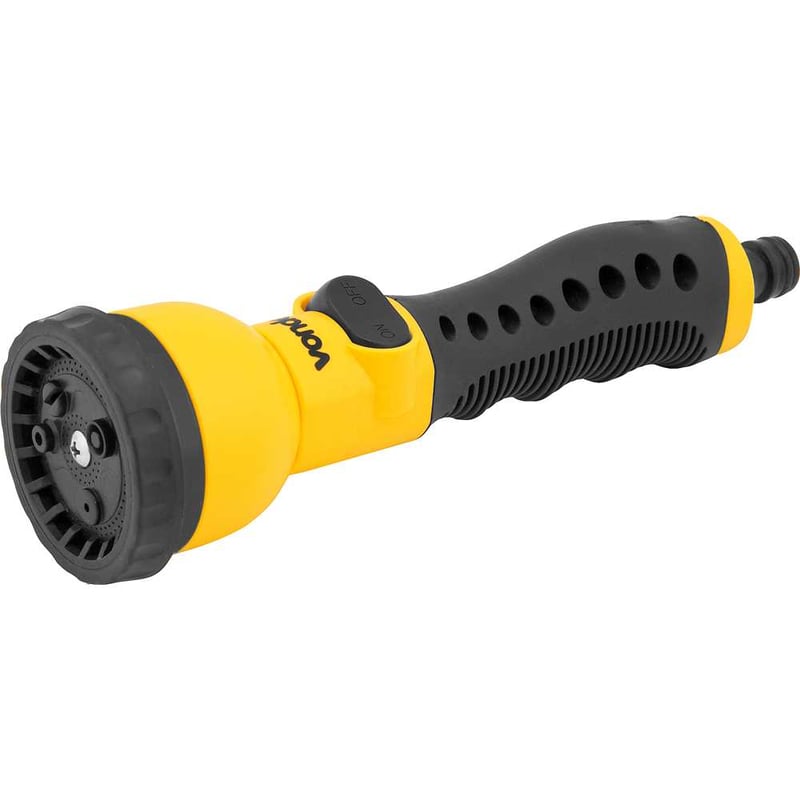 Esguicho plástico para jardim, 7 funções, reto, engate 1/2"