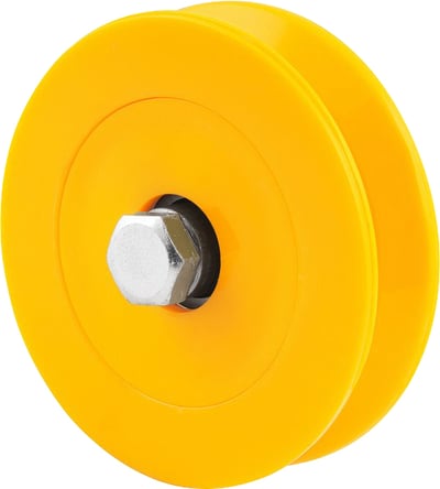 Roldana para portão 2.1/2", tipo V, em nylon, sem caixa