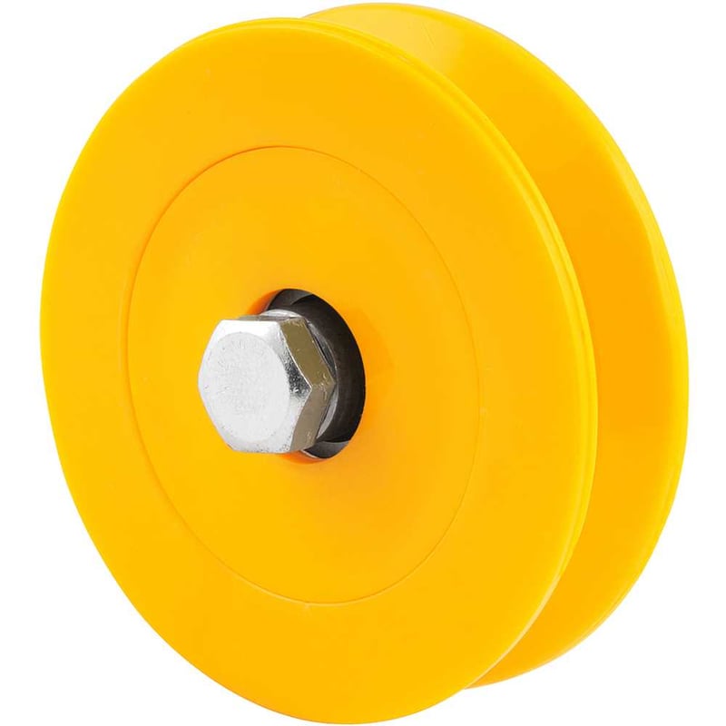Roldana para portão 3", tipo V, em nylon, sem caixa