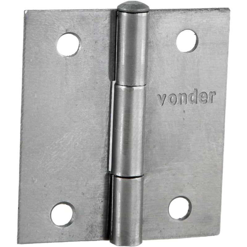 Dobradiça para porta 1.1/2", em ferro polido