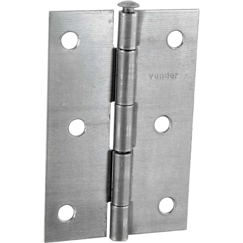 Dobradiça para porta 3", em ferro polido