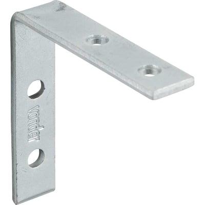 Cantoneira para cortina, 5 cm x 5 cm, zincada