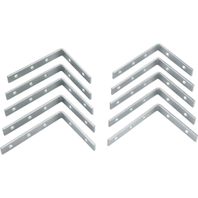 Cantoneira para cortina, 6 cm x 8 cm, zincada