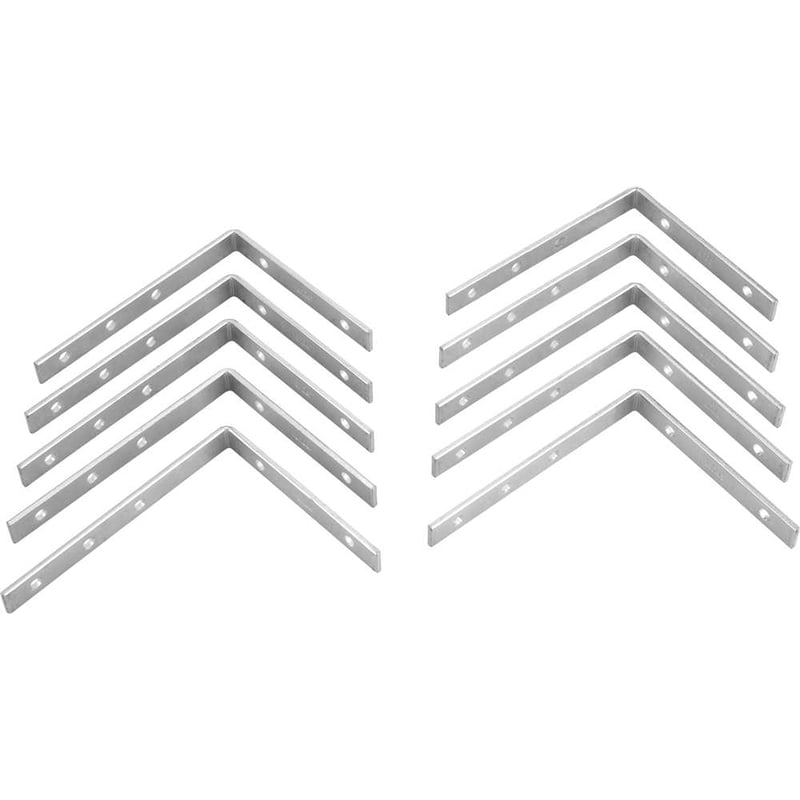 Cantoneira para cortina, 8 cm x 10 cm, zincada