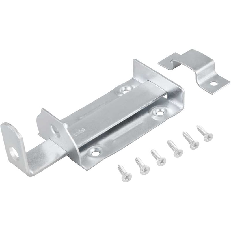 Fecho chato com porta-cadeado 3" - 76,2 mm, zincado, encartelado