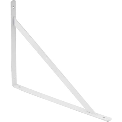 Cantoneira tipo mão francesa, cor branca, 20 cm