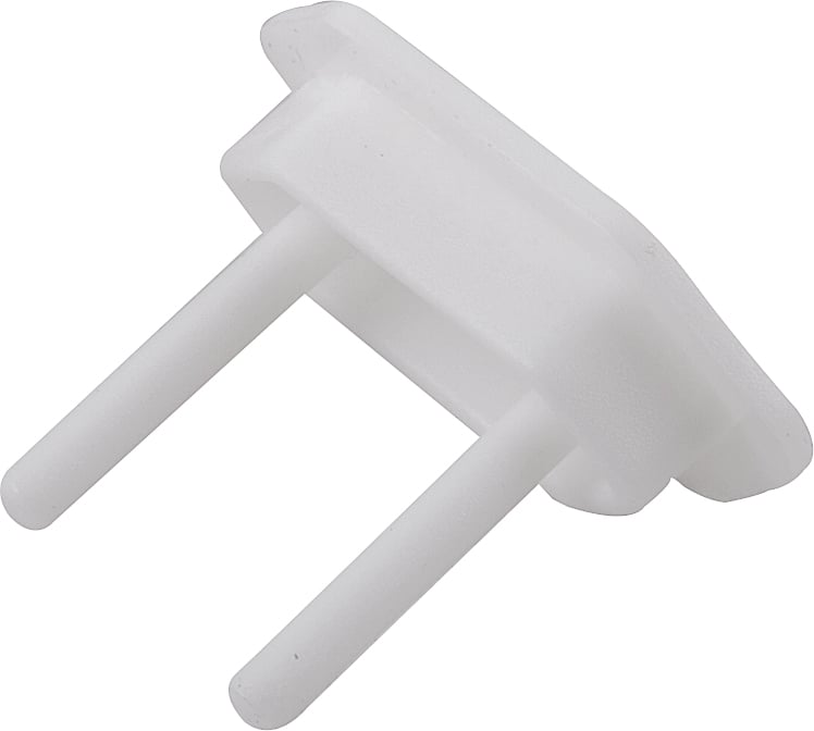 Protetor de tomada, branco, com 3 peças