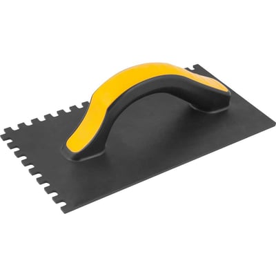 Desempenadeira plástica, dentada, 140 mm x 270 mm