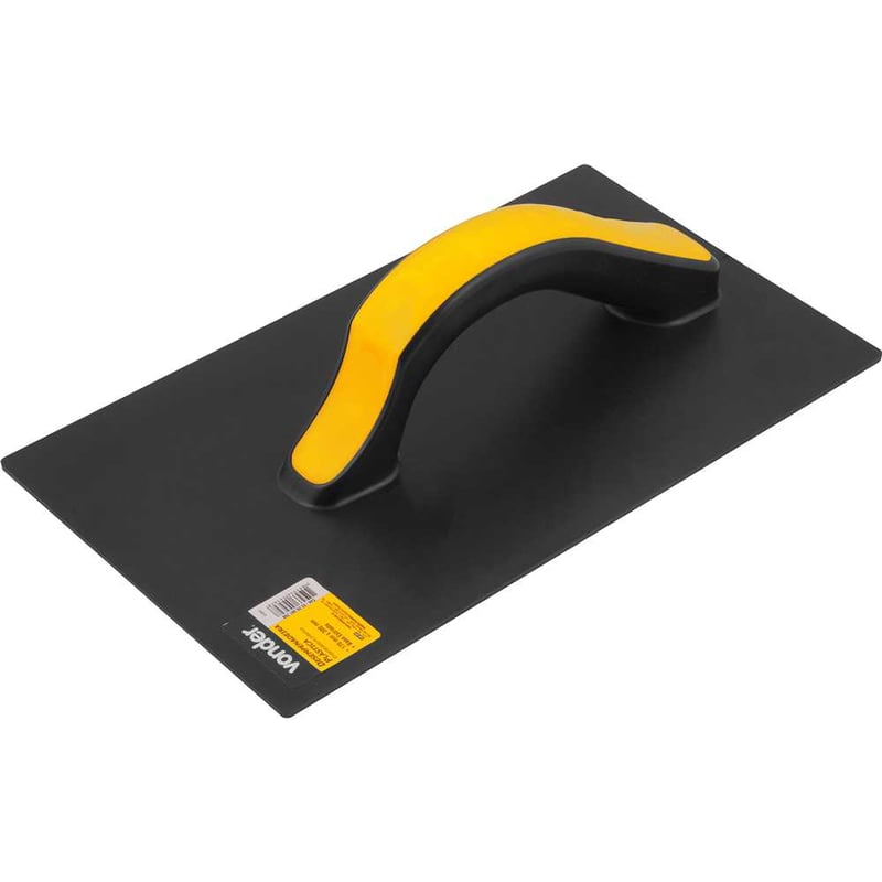 Desempenadeira plástica, base estriada, 170 mm x 300 mm
