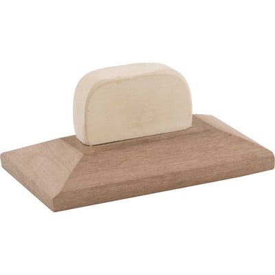Desempenadeira de madeira para acabamento 125 mm x 75 mm