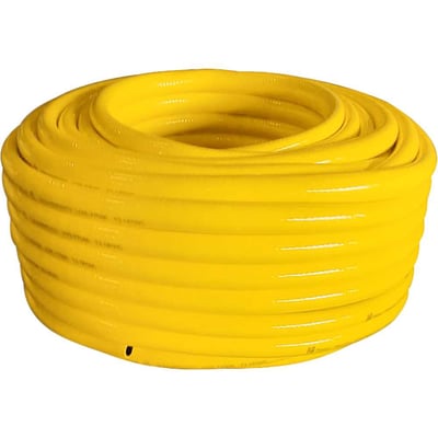 Mangueira PVC trançada 3/4" x 3 mm, amarela, antitorção