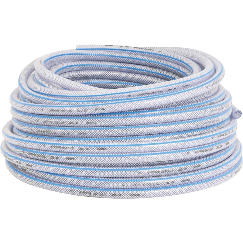 Mangueira PVC cristal trançada, VPT, 250 libras, 1/2"