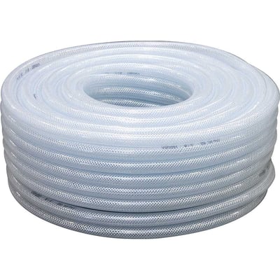 Mangueira PVC cristal trançada, VPT, 250 libras, 1/2"