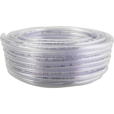 Mangueira cristal 5/16" x 1,3 mm para nível, rolo 15 m