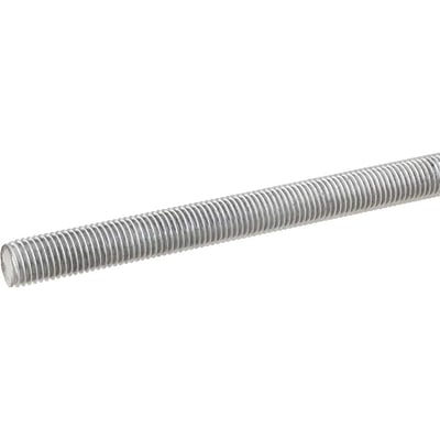 Barra roscada zincada branca 1.1/2", rosca UNC
