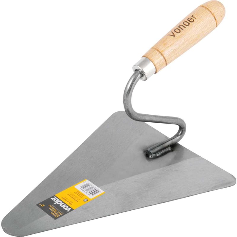 Colher para pedreiro, triangular, 9"