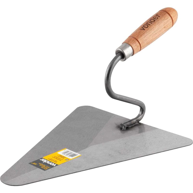 Colher para pedreiro, triangular, 10"