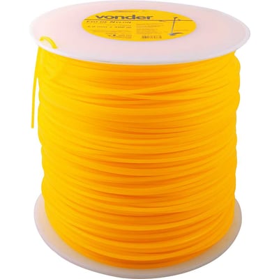 Fio de nylon, 3,0 mm x 500 m, quadrado