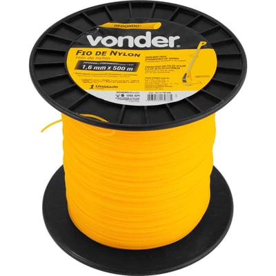 Fio de nylon, 1,6 mm x 500 m, redondo