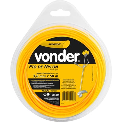 Fio de nylon, 3,0, mm x 50 m, redondo