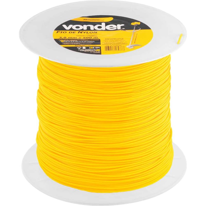 Fio de nylon, 3,0 mm x 500 m, redondo