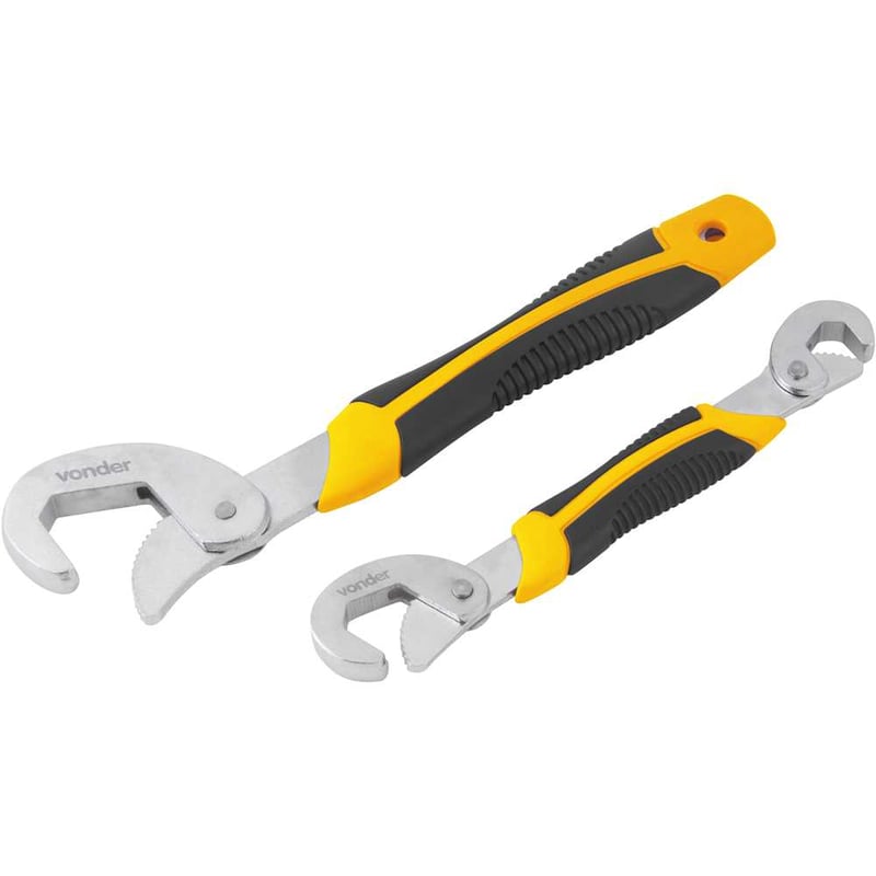 Chaves autoajustáveis para canos, 9 mm a 32 mm, com 2 peças