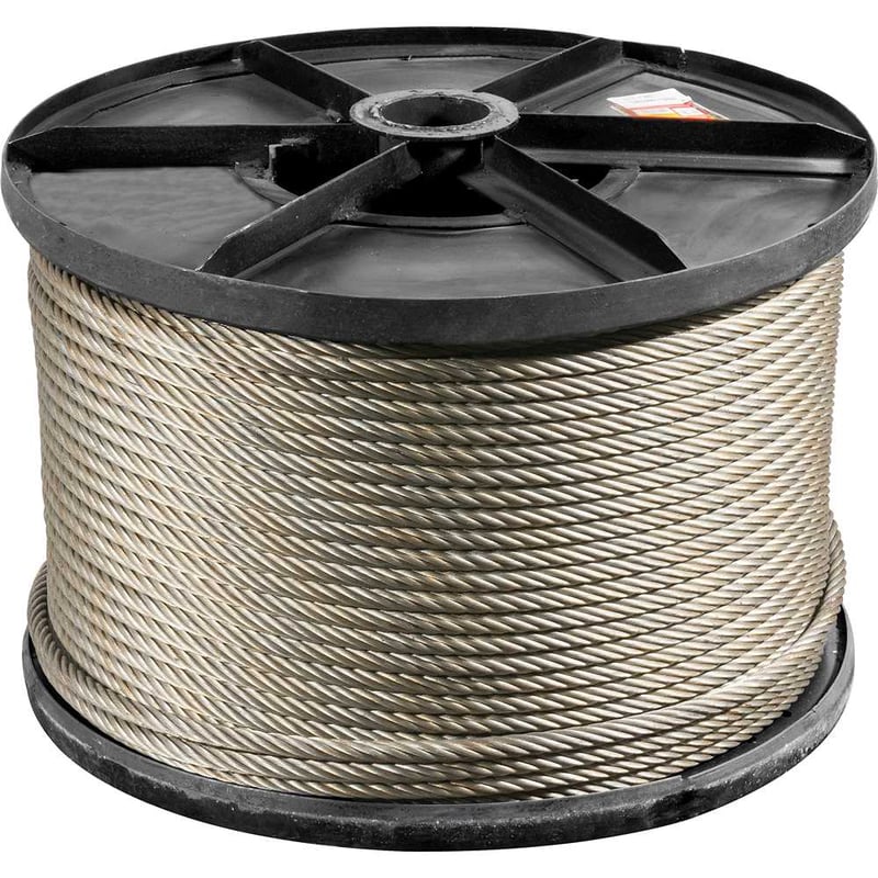 Cabo de aço galvanizado, alma de fibra, 19,10 mm - 3/4", 6 x 41 WS